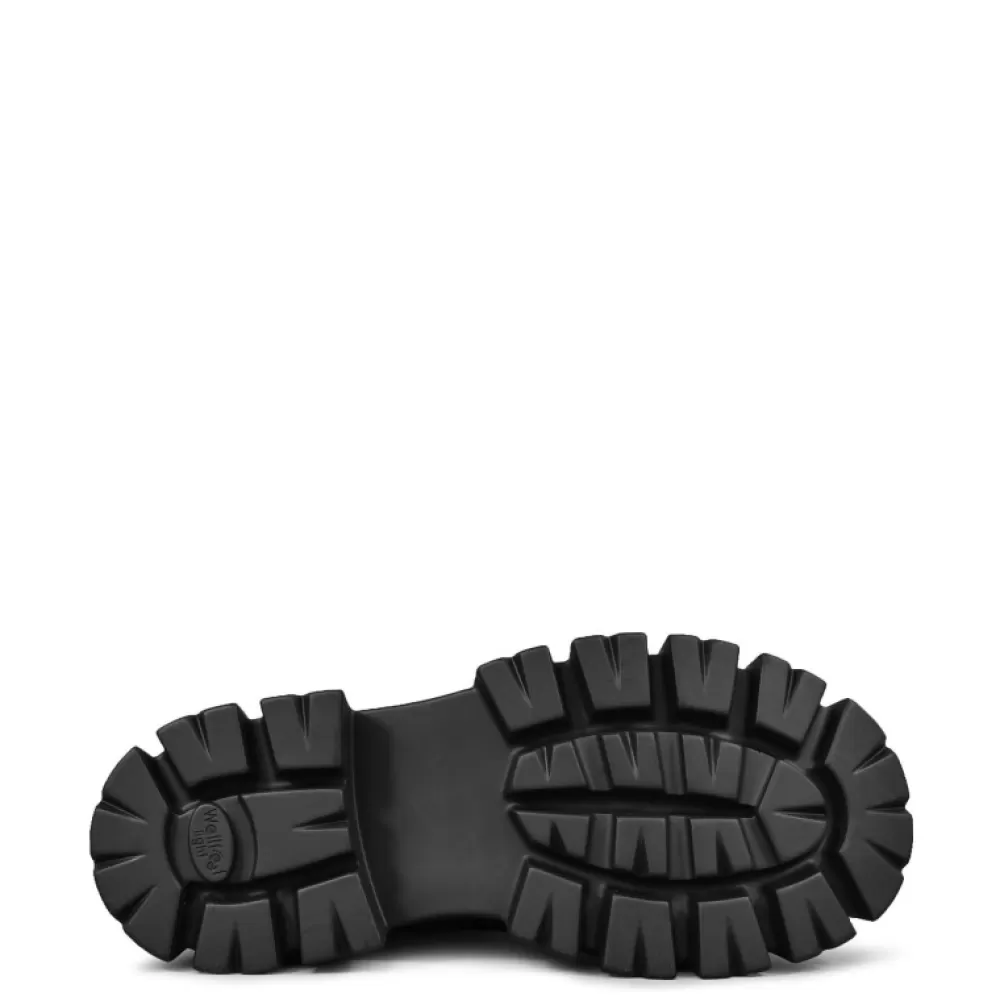 ALTERCORE Shoes< Deidra Vegan Black Patent Platform Shoes